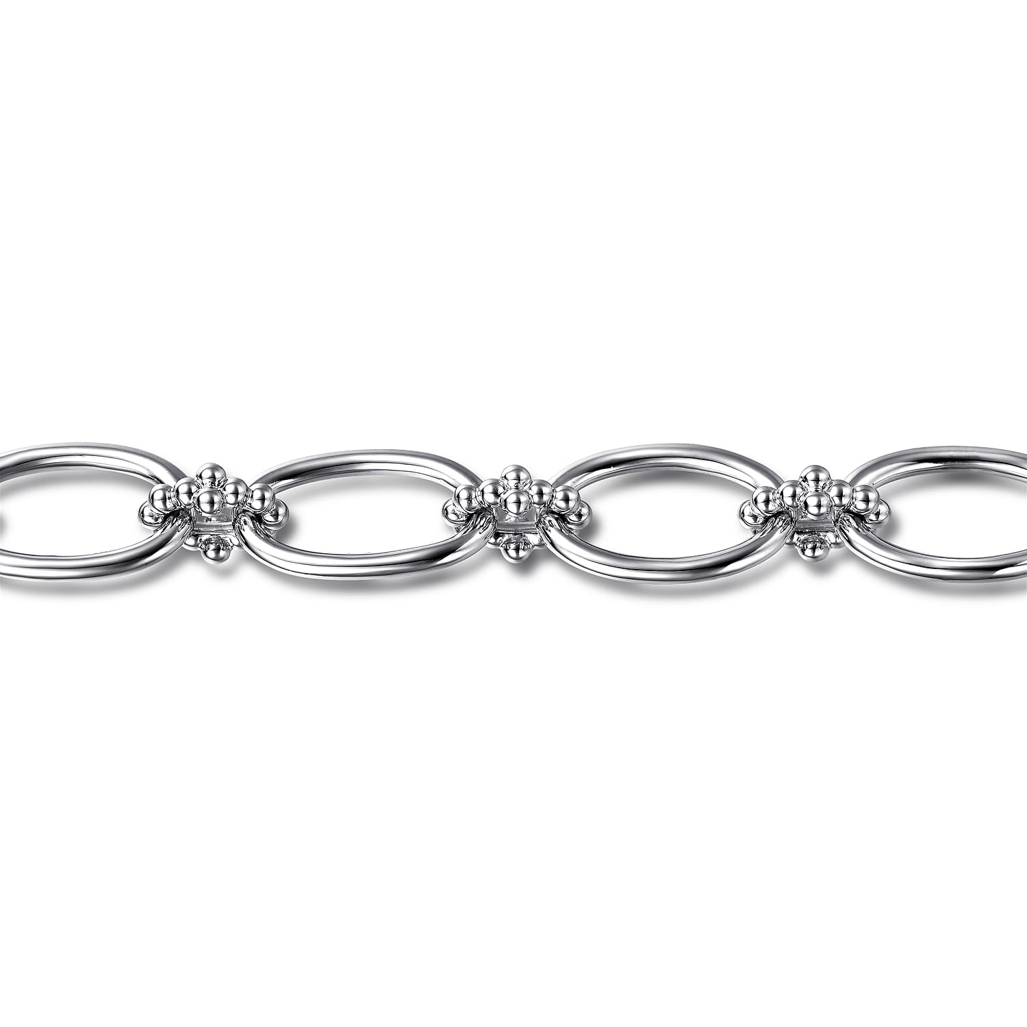 925 Sterling Silver Link Chain Bracelect-Bujukan