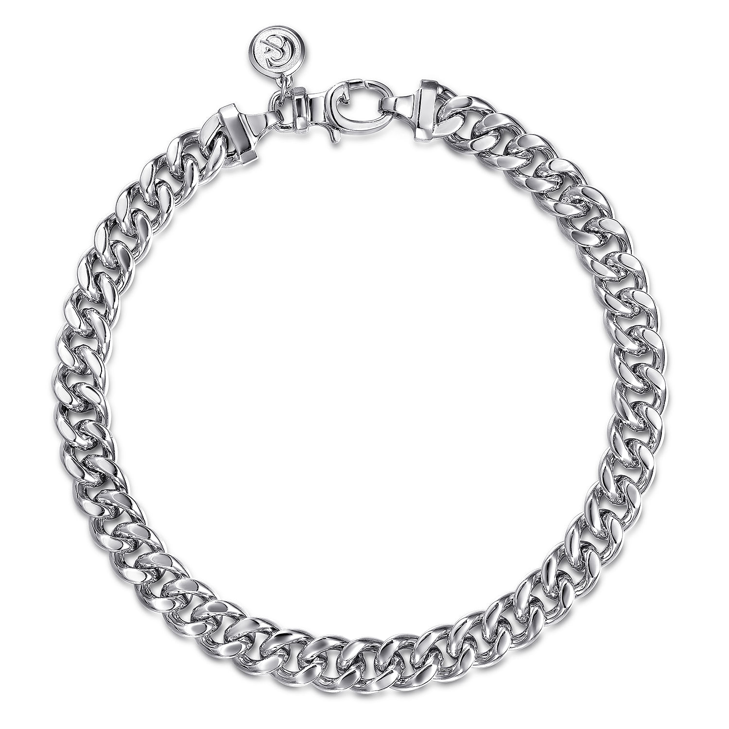 925 Sterling Silver Link Chain Bracelet 7mm