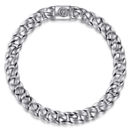 925 Sterling Silver Link Chain Bracelet 8mm