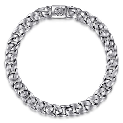 925 Sterling Silver Link Chain Bracelet 8mm