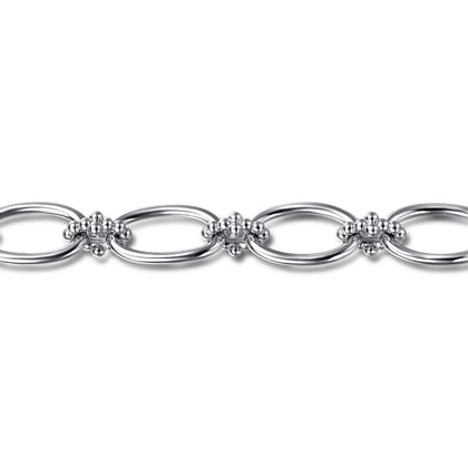 925 Sterling Silver Link Chain Bracelet-Bujukan