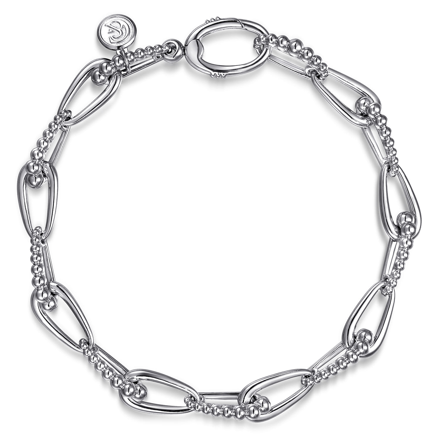 925 Sterling Silver Link Chain Bracelet-Bujukan