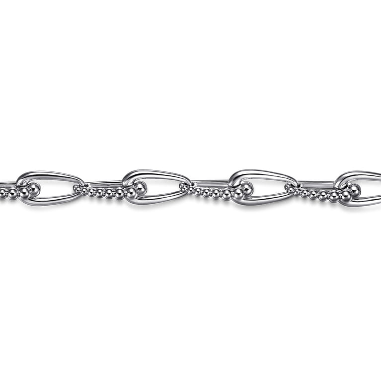 925 Sterling Silver Link Chain Bracelet-Bujukan - Shot 2