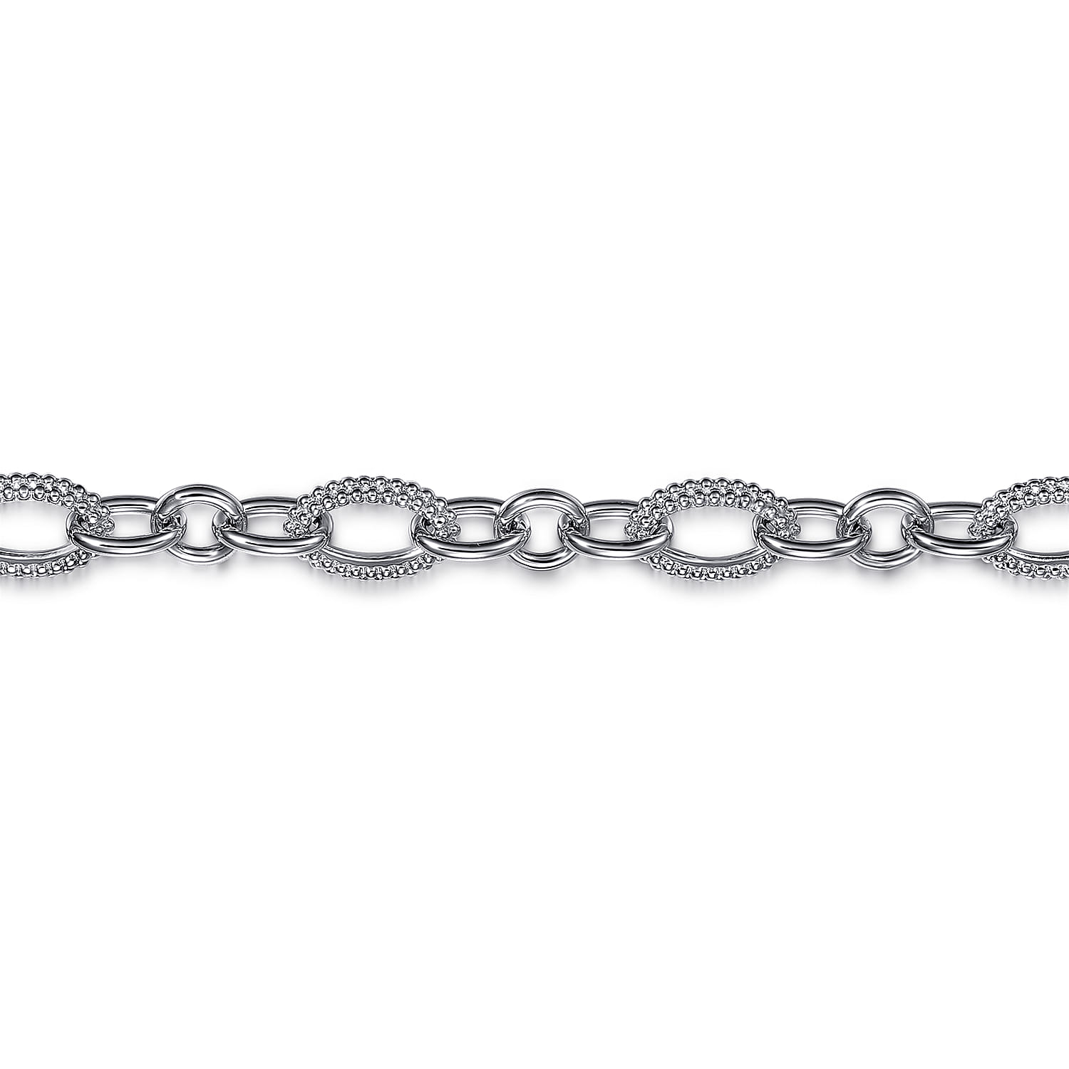925 Sterling Silver Link Chain Bracelet-Bujukan