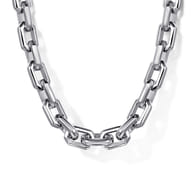 925 Sterling Silver Link Chain Necklace 5.6mm 22 inch