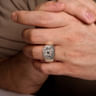 925 Sterling Silver Lion Head Ring in High Polished Finish