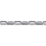 925 Sterling Silver Men's Hollow Link Paperclip Chain Bracelet