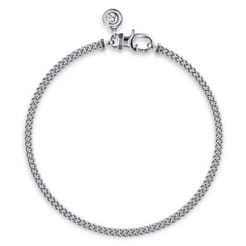 925 Sterling Silver Men's Solid Cuban Link Chain Bracelet 