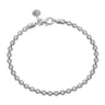 925 Sterling Silver Men's Solid Link Chain Bracelet 