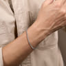 925 Sterling Silver Men's Solid Link Chain Bracelet