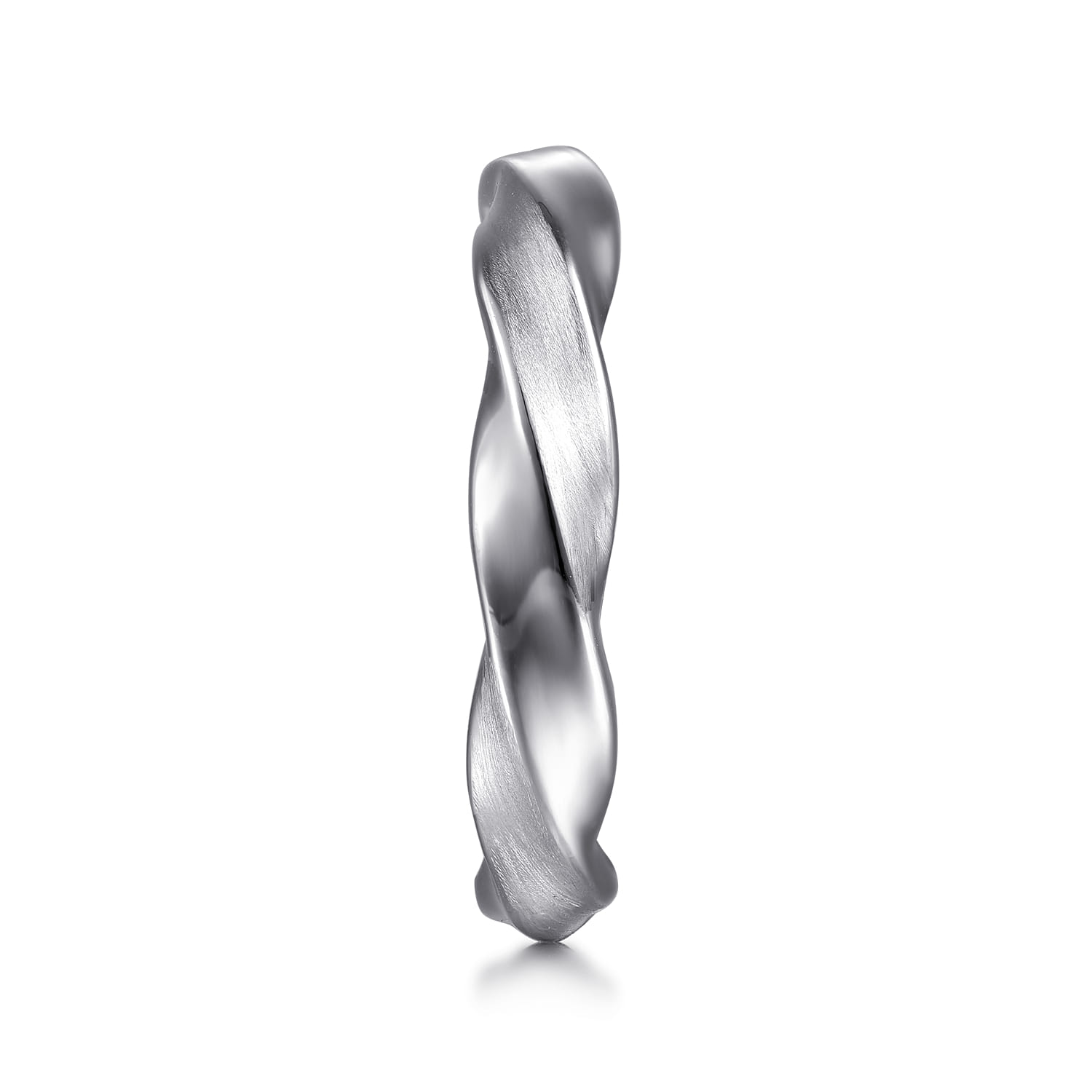 925 Sterling Silver Men's Twisted Ring - Shot 4