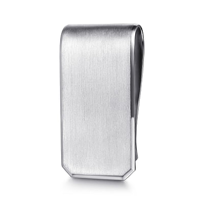 925 Sterling Silver Money Clip in Satin Finish