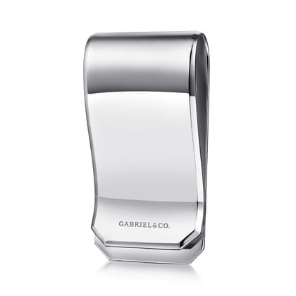 925 Sterling Silver Money Clip in Satin Finish