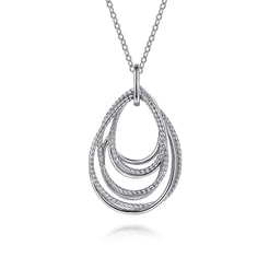 925-Sterling-Silver-Multi-Row-of-Rope-Teardrop-Pendant-Necklace1