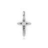 925 Sterling Silver Onyx Cross Pendant