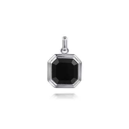 925 Sterling Silver Onyx Pendant