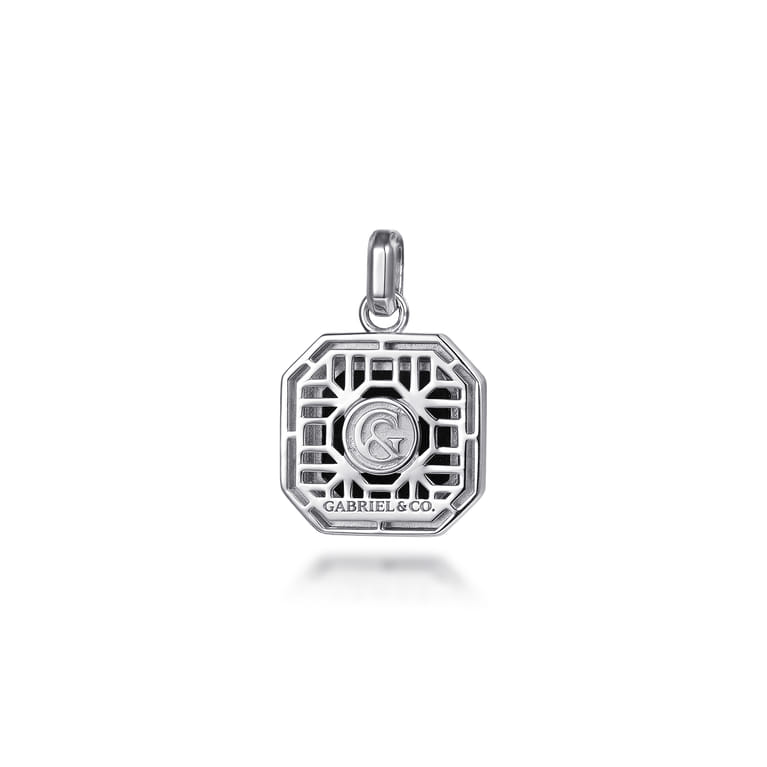 925 Sterling Silver Onyx Pendant - Shot 2