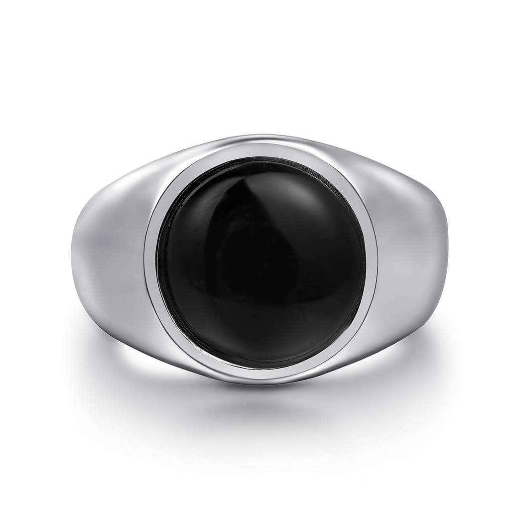 925 Sterling Silver Onyx Signet Ring Shop Men Rings