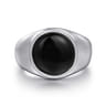 925 Sterling Silver Onyx Signet Ring