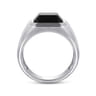 925 Sterling Silver Onyx Signet Ring