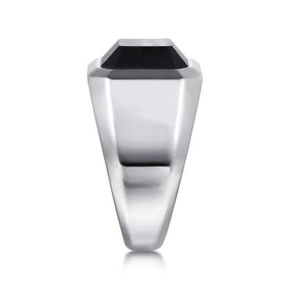 925 Sterling Silver Onyx Signet Ring