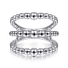 925 Sterling Silver Open Bujukan Wide Band Ring