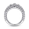 925 Sterling Silver Open Bujukan Wide Band Ring