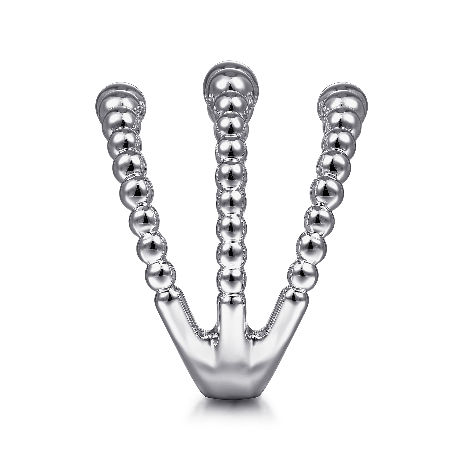 925 Sterling Silver Open Bujukan Wide Band Ring