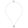 925 Sterling Silver Paw Print Pendant Necklace-Bujukan