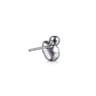 925 Sterling Silver Pear Amethyst Bujukan Stud Earrings