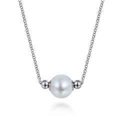 925 Sterling Silver Pearl Bujukan Fashion Necklace