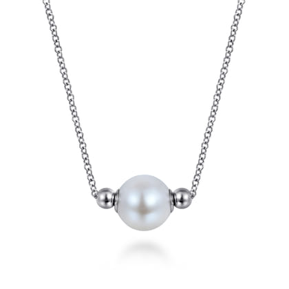 925 Sterling Silver Pearl Bujukan Fashion Necklace