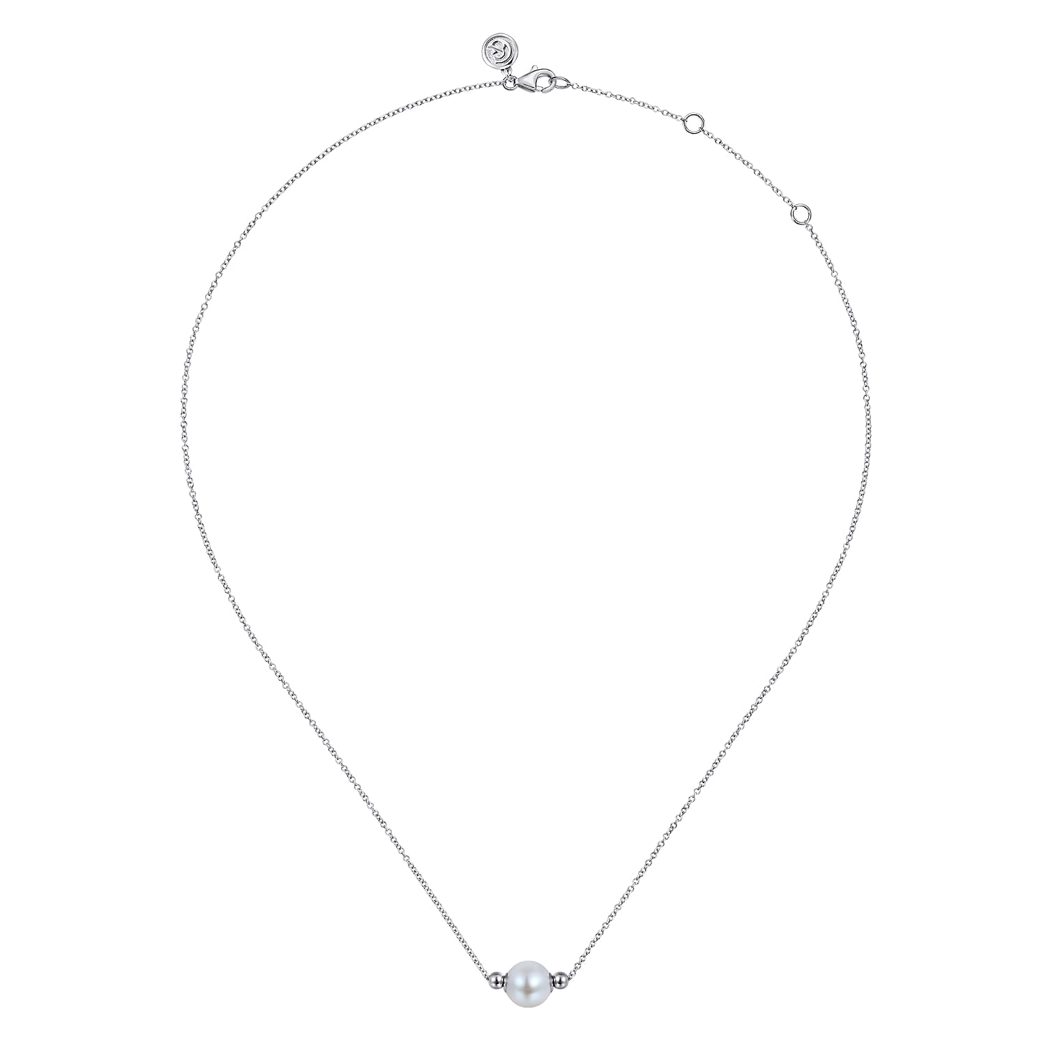 925 Sterling Silver Pearl Bujukan Fashion Necklace - Shot 2