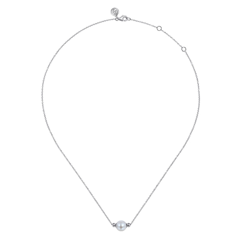 925 Sterling Silver Pearl Bujukan Fashion Necklace - Shot 2