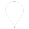 925 Sterling Silver Pearl Pendant Necklace-Bujukan