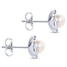 925 Sterling Silver Pearl Stud Earrings