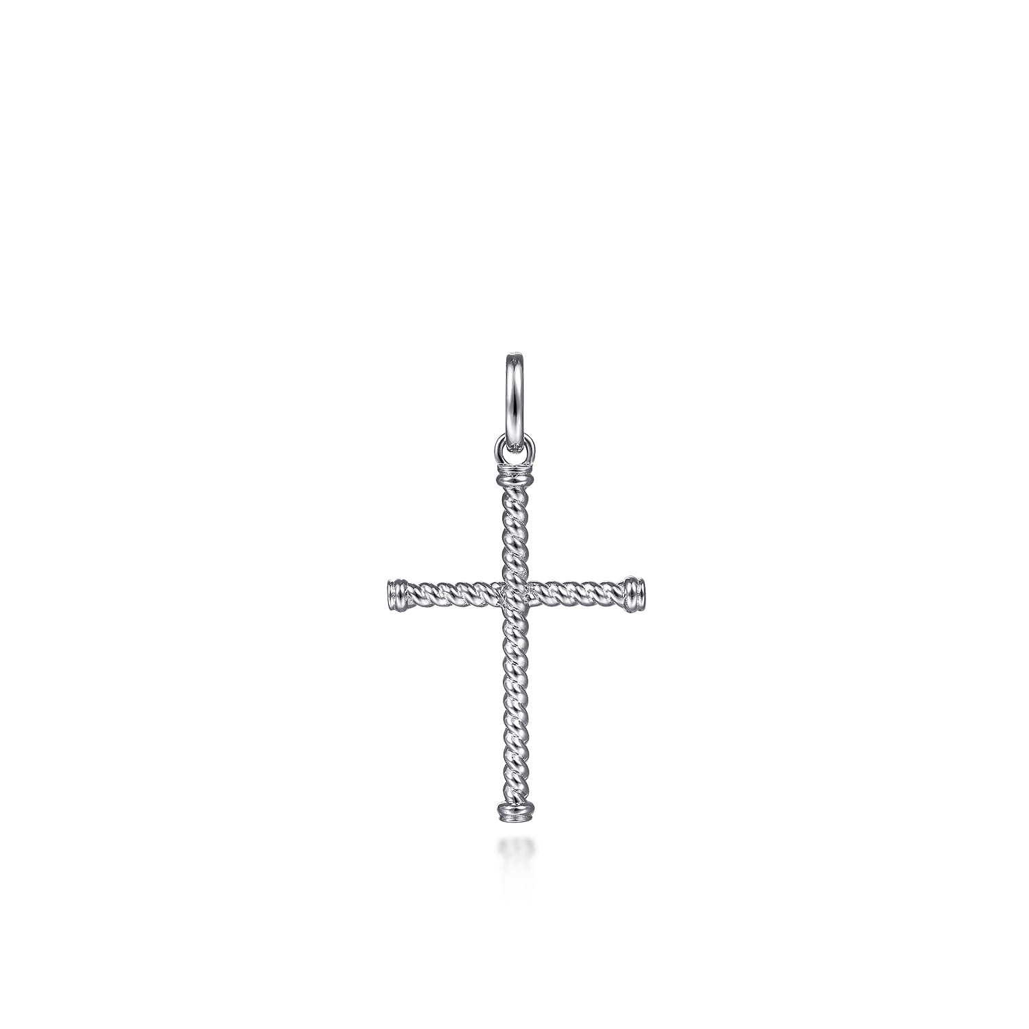 925 Sterling Silver Rope Cross Pendant