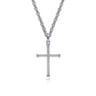 925 Sterling Silver Rope Cross Pendant