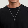 925 Sterling Silver Rope Cross Pendant
