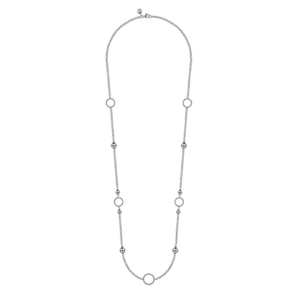 925 Sterling Silver Round Beads Bujukan Necklace
