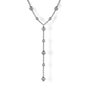 925 Sterling Silver Round Beads Necklace