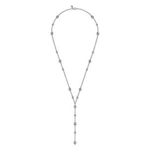 925 Sterling Silver Round Beads Necklace