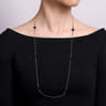 925 Sterling Silver Round Black Onyx Bujukan Necklace