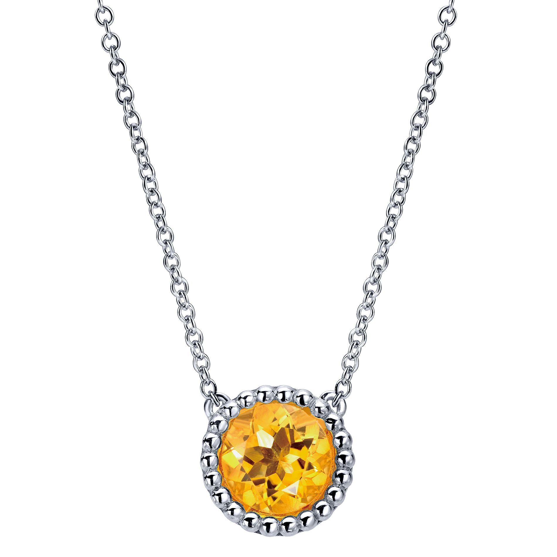 Sterling silver catseye citrine store pendant