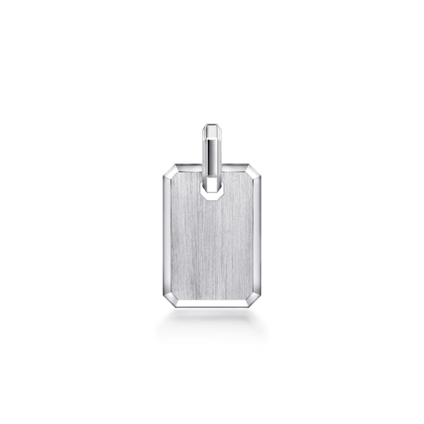 Silver Dog Tag Pendant