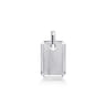 925 Sterling Silver Satin Finish Dog Tag Pendant