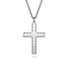 925 Sterling Silver Scalloped Cross Pendant