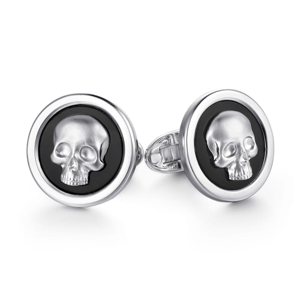 skull cufflinks