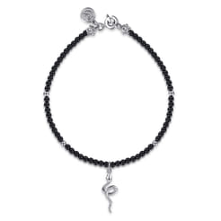925-Sterling-Silver-Snake-Brownish-Black-Spinel-Bead-Bracelet1
