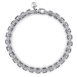 925 Sterling Silver Solid Chain Bracelet